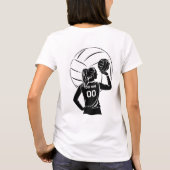 Gepersonaliseerde Volleybal Speler Custom Naam & N T-shirt (Achterkant)