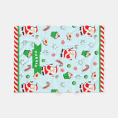 Gepersonaliseerde volleybalcadeaus fleece deken (Voorkant (Horizontaal))