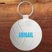 Gepersonaliseerde volleybalSleutelhanger Sleutelhanger (Achterkant)