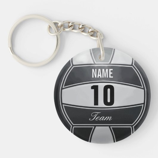 Gepersonaliseerde volleybalsport sleutelhanger (Voorkant)