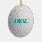 Gepersonaliseerde volleybalversiering keramisch ornament (Rechts)