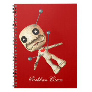 Gepersonaliseerde Voodoo Doll en Pins Notitieboek