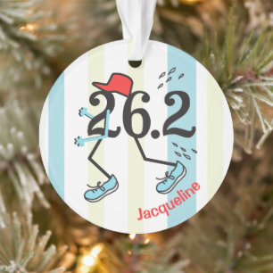 Gepersonaliseerde Voor Achter Grappige Agent 26.2 Ornament