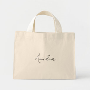 Gepersonaliseerde voorsteltassen, Strand Canvas ta Mini Tote Bag