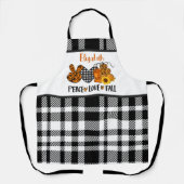 Gepersonaliseerde Vrede Liefde Herfst Schort (Voorkant)