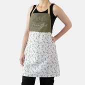 Gepersonaliseerde Vrede op Aarde Kerstmis Schort (Insitu)