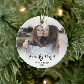 Gepersonaliseerde Vriend Foto Kerst Ornament