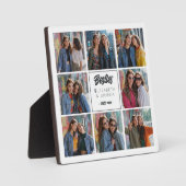 Gepersonaliseerde Vriend Gift Besties Fotocollage Fotoplaat (Voorkant)