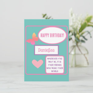 Gepersonaliseerde Vriend Happy Birthday Greeting Kaart