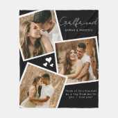 Gepersonaliseerde Vriendin 3 foto fleece deken (Voorkant)