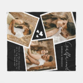 Gepersonaliseerde Vriendin 3 foto fleece deken (Voorkant (Horizontaal))