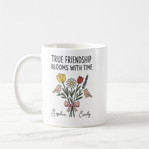 Gepersonaliseerde Vriendschap bloemnamen Koffiemok