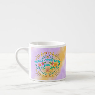GEPERSONALISEERDE VROLIJKE KERST 20XX ESPRESSO KOP