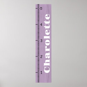 Gepersonaliseerde Vrouw groei grafiek liniaal Mi Poster