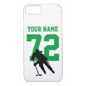 Gepersonaliseerde vrouwen Hockey Player Name Numbe Case-Mate iPhone Case (Achterkant)