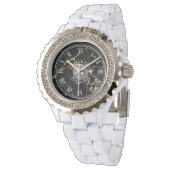 Gepersonaliseerde vrouwen Rhinestone Horloge. marm Horloge (Gekanteld)