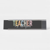 Gepersonaliseerde waardering van de leerkracht Ter Bureau Naambordje (Voorkant)