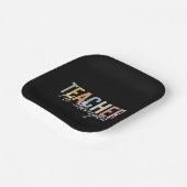 Gepersonaliseerde waardering van de leerkracht Ter Papieren Bordje (Gebogen)