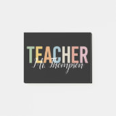 Gepersonaliseerde waardering van de leerkracht Ter Post-it® Notes (Voorkant)