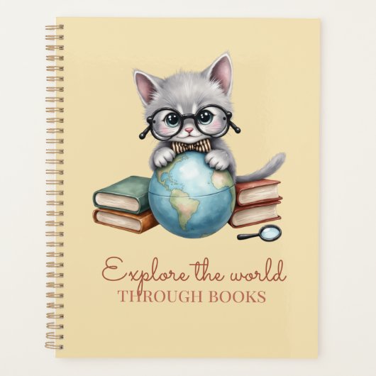 Gepersonaliseerde "Wander Cat" Academische Planner (Voorkant)