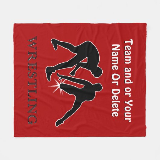 Gepersonaliseerde wasknuppel, rood of uw KLEUREN Fleece Deken (Voorkant (Horizontaal))