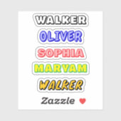 Gepersonaliseerde Waterdichte Naam Gift Decal Stic Sticker (Vel)