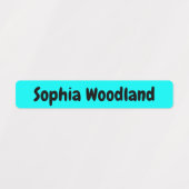 Gepersonaliseerde Waterdichte & Waterverf Ocean Na Labels (Design 1)