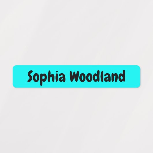 Gepersonaliseerde Waterdichte & Waterverf Ocean Na Labels (Design 1)