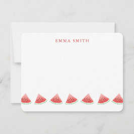 Gepersonaliseerde Watermeloen Note Kaart Notitiekaartje