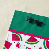 Gepersonaliseerde watermeloen strandlaken (In situ)