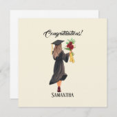 Gepersonaliseerde Waterverf Afstuderen (Voorkant / Achterkant)