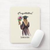 Gepersonaliseerde Waterverf Afstuderen (11) Muismat (Met muis)