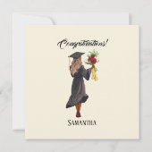 Gepersonaliseerde Waterverf Afstuderen (5) (Voorkant)