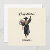 Gepersonaliseerde Waterverf Afstuderen (7) (Voorkant / Achterkant)