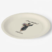 Gepersonaliseerde Waterverf Afstuderen (7) Papieren Bordje (Gekanteld)