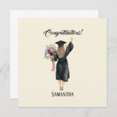 Gepersonaliseerde Waterverf Afstuderen (8) (Voorkant / Achterkant)