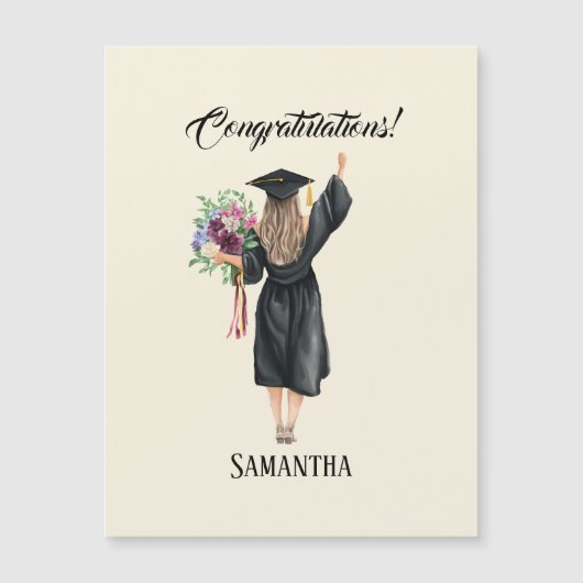 Gepersonaliseerde Waterverf Afstuderen (8) (Voorkant)