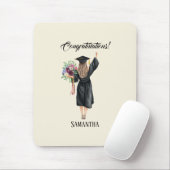 Gepersonaliseerde Waterverf Afstuderen (8) Muismat (Met muis)