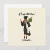 Gepersonaliseerde Waterverf Afstuderen (9) (Voorkant / Achterkant)