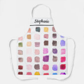 Gepersonaliseerde Waterverf artiest Schort (Voorkant)