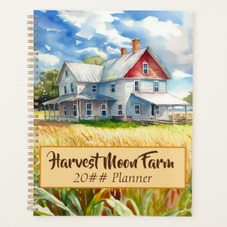 Gepersonaliseerde Waterverf Boerderij Planner