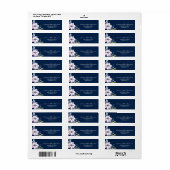 Gepersonaliseerde Waterverf Boho Floral retour adr Etiket (Full Sheet)