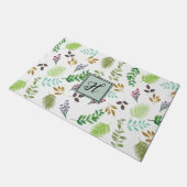 Gepersonaliseerde Waterverf Botanische Deurmat (Schuin)