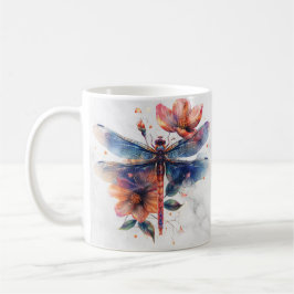 Gepersonaliseerde Waterverf Dragonfly Mok