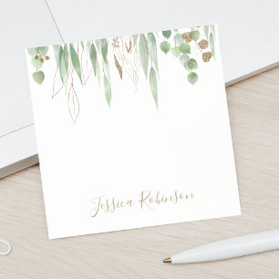 Gepersonaliseerde Waterverf Eucalyptus Greenery Post-it® Notes