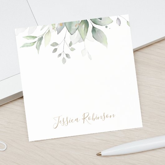 Gepersonaliseerde Waterverf Eucalyptus Greenery Post-it® Notes