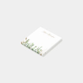 Gepersonaliseerde Waterverf Eucalyptus Greenery Post-it® Notes (Schuin)