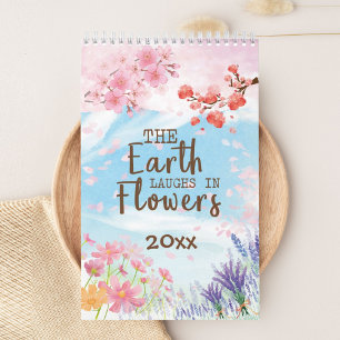 Gepersonaliseerde Waterverf Floral Botanische Kale Kalender