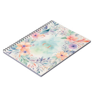 Gepersonaliseerde Waterverf Floral Notitieboek Hoe