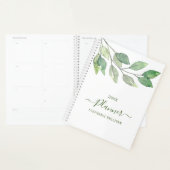 Gepersonaliseerde Waterverf groen Planner (Display)